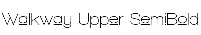 Walkway Upper SemiBold font preview