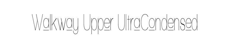 Walkway Upper UItraCondensed font preview