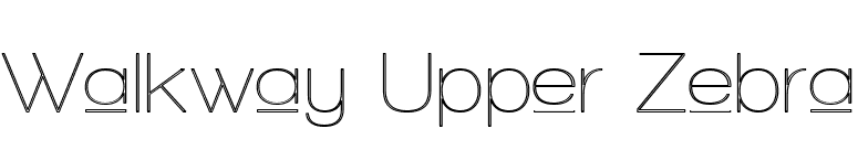 Walkway Upper Zebra font preview