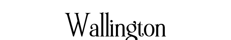 Wallington font preview