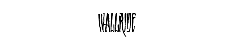 WALLRIDE font preview