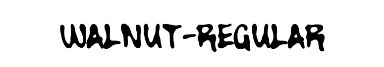 Walnut-Regular font preview