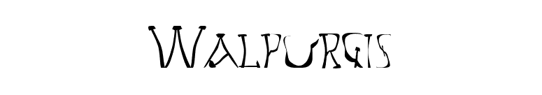 Walpurgis font preview