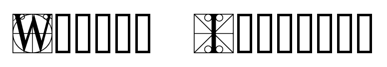 Walrod Initials font preview