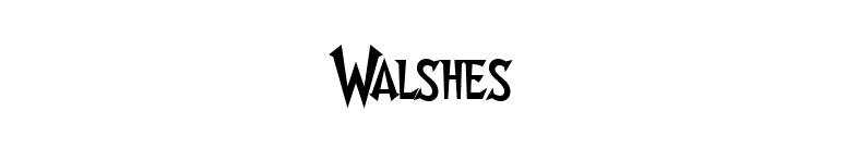 Walshes font preview
