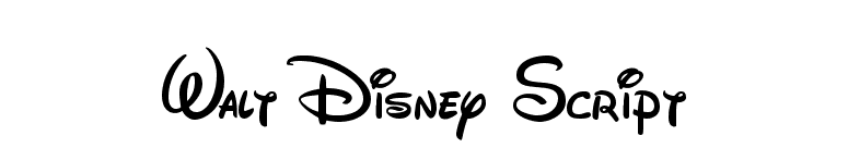 Walt Disney Script font preview