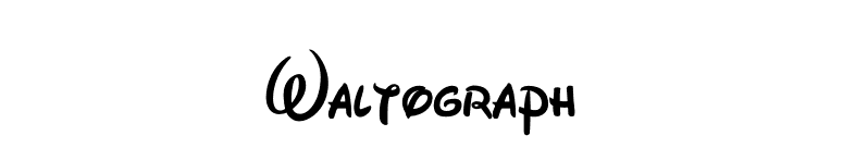 Waltograph font preview