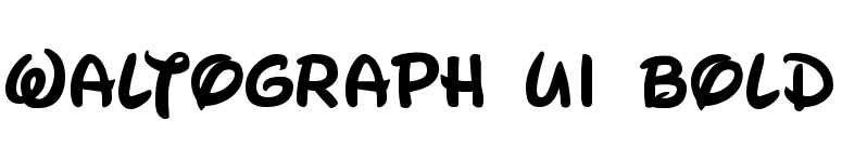 Waltograph UI Bold font preview