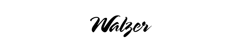 Walzer font preview