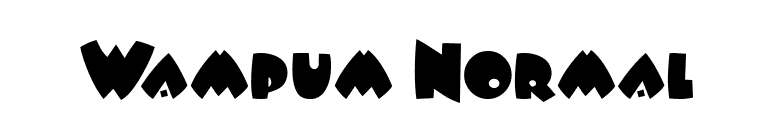 Wampum Normal font preview