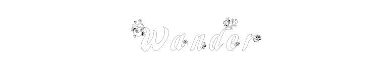 Wander font preview