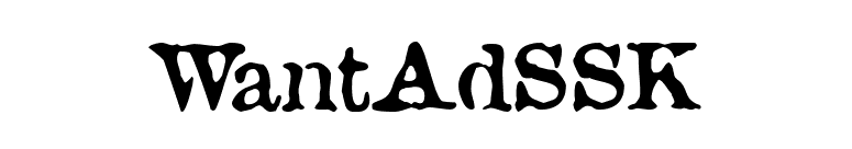 WantAdSSK font preview