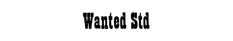 Wanted Std font preview