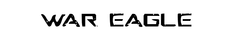 War Eagle font preview