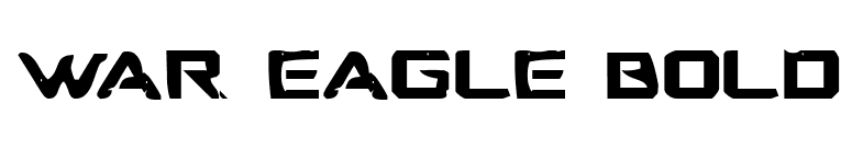 War Eagle Bold font preview