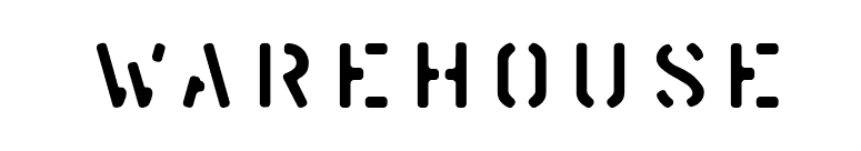 Warehouse font preview