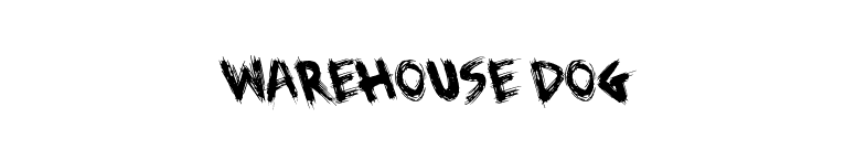 Warehouse Dog font preview