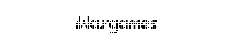 Wargames font preview