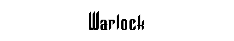 Warlock font preview