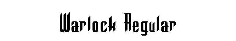 Warlock Regular font preview
