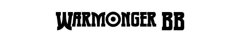 Warmonger BB font preview
