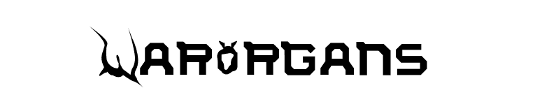 WarOrgans font preview