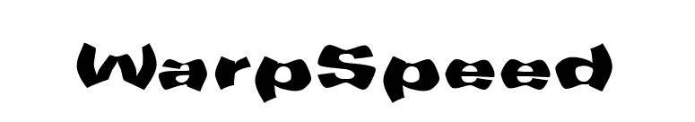 WarpSpeed font preview