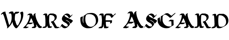Wars of Asgard font preview