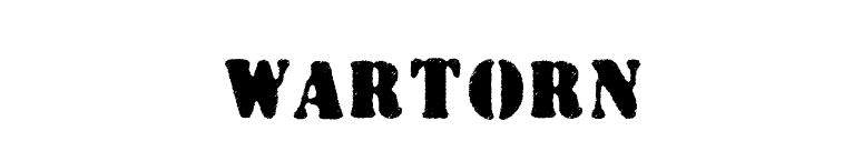Wartorn font preview