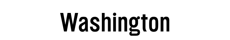 Washington font preview