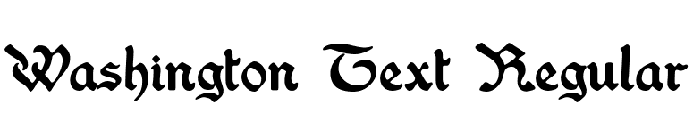 Washington Text Regular font preview