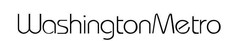 WashingtonMetro font preview