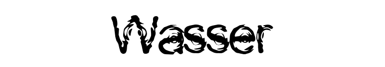 Wasser font preview