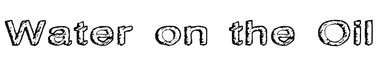 Water on the Oil font preview