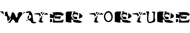Water Torture font preview