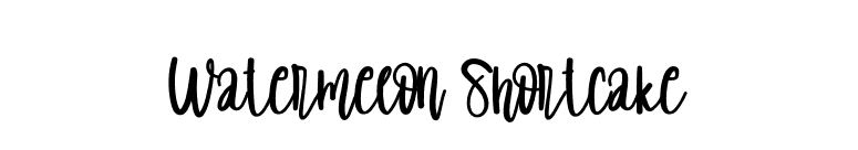 Watermelon Shortcake font preview