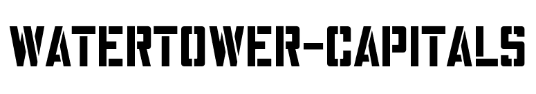 WaterTower-Capitals font preview