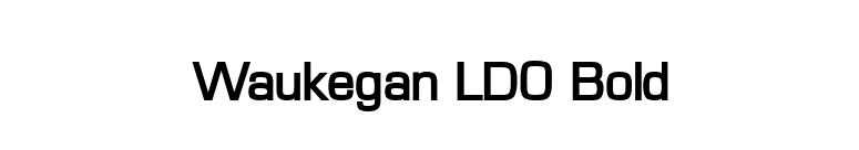 Waukegan LDO Bold font preview