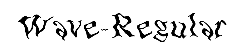 Wave-Regular font preview