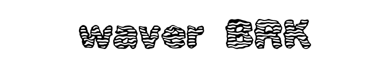 waver BRK font preview