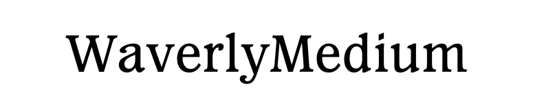 WaverlyMedium font preview