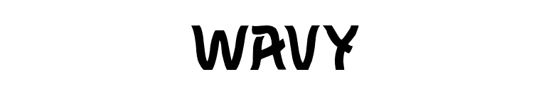 Wavy font preview
