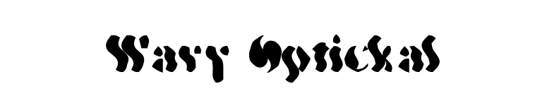 Wavy Optickal font preview