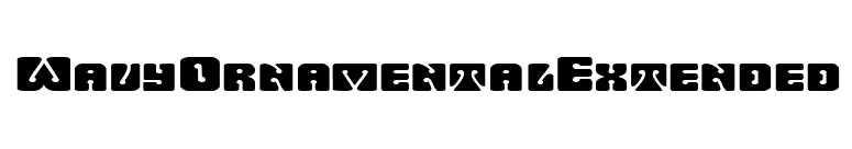 WavyOrnamentalExtended font preview