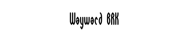 Wayward BRK font preview