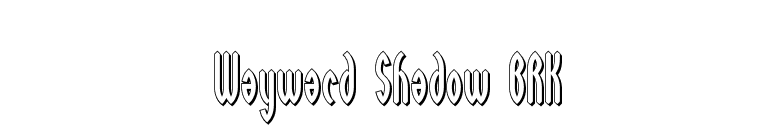 Wayward Shadow BRK font preview
