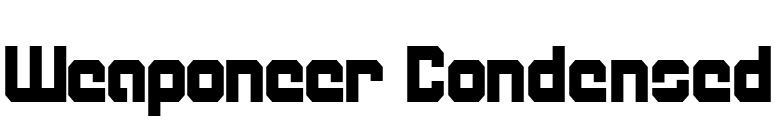 Weaponeer Condensed font preview