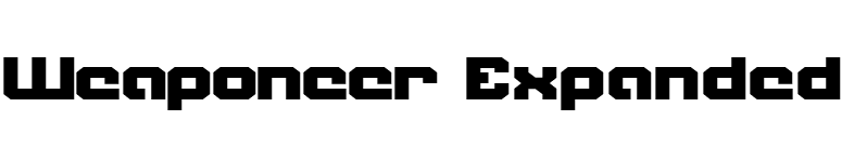 Weaponeer Expanded font preview