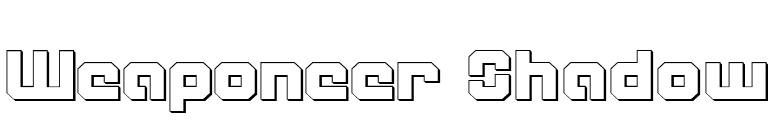 Weaponeer Shadow font preview