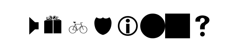 Webdings font preview